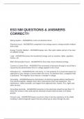 ES3 NM QUESTIONS & ANSWERS CORRECT&excl;&excl;