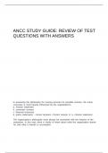 ANCC Study Guide&colon; Review of Test Questions