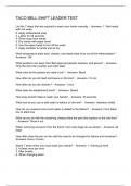 TACO BELL SHIFT LEADER TEST