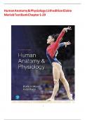 Human Anatomy and Physiology&lpar;Test Bank&rpar;   &comma; 11th Edition by elaine Marieb&comma; 9780134580999&comma; Covering Chapters 1-29 &vert;&vert;2025 update