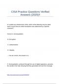 CISA Practice Questions Verified Answers &lpar;2025&rpar;&excl;&excl;