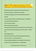 ISMA Traffic Signal Technician II Exam  Questions and Verified Detailed Answers