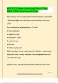 MCOLES State Licensing Exam Prep Q&A 100&percnt; Guaranteed Pass