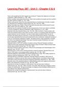 Learning Psyc 387 - Unit 3 - Chapter 5 & 6 Exam 2025&sol;2026 Questions With Completed & Verified Solutions&period;