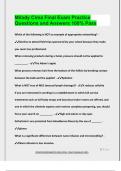 Milady Cima Final Exam Practice Questions and Answers 100&percnt; Pass