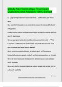 Milady Nail Technology Final Exam  Questions and Answers 100&percnt; Solved