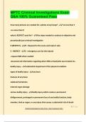 MPTC Criminal Investigations Exam Q&A 100&percnt; Guaranteed Pass
