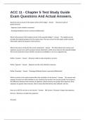 ACC 11 - Chapter 5 Test Study Guide Exam Questions And Actual Answers&period;