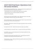 ACCT 5110 Final Exam 4 Questions And All Correct Answers&period;