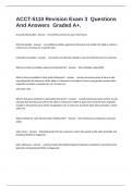 ACCT-5110 Revision Exam 3  Questions And Answers  Graded A&plus;&period;