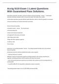 Acctg 5110 Exam 1 Latest Questions With Guaranteed Pass Solutions&period;