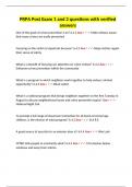 PRPA Post Exam 1 and 2 questions with verified answers&period;