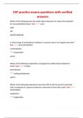 CEP practice exams questions with verified answers&period;