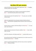 Ron Blue CEP quiz answers