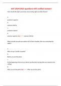 AAT 2024&sol;2025 questions with verified answers