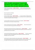 HESI Health Assessment Exam Exam Questions and Verified Answers&comma; 100&percnt;- Guarantee Pass &lpar;Latest 2025&rpar;RATED A&plus;