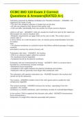 CCBC BIO 110 Exam 2 Correct Questions & Answers&lpar;RATED A&plus;&rpar;