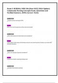 Exam 3&colon; NUR206&sol; NUR 206 &lpar;New 2025&sol;2026 Update&rpar;  Community Nursing Concepts Exam&comma; Questions and  Verified Answers&comma; 100&percnt; Correct- Fortis