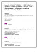 Package deal  for Exam 1 to 6 and final exam&colon; NUR206&sol; NUR 206 &lpar; 2025&sol;2026 New Update&rpar; Community Nursing Concepts Exam&comma; Questions and Verified Answers&comma; 100&percnt; Correct A  Graded- Fortis