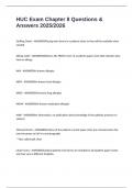 HUC Exam Chapter 8 Questions & Answers 2025&sol;2026