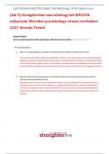&lpar;lab 5&rpar; Straighterline microbiology lab BIO250L eukaryotic Microbes parasitology viruses worksheet  2025 Already Tested