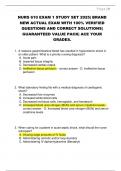 NURS 610 EXAM 1 STUDY SET 2025&vert; BRAND  NEW ACTUAL EXAM WITH 100&percnt; VERIFIED  QUESTIONS AND CORRECT SOLUTIONS&vert;  GUARANTEED VALUE PACK&vert; ACE YOUR  GRADES&period;
