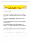 Pedagogy&comma; Professional Issues&comma; and Technology Music Praxis 5113 Exam with 100&percnt; Correct Answers Latest 2025 Rated A&plus;