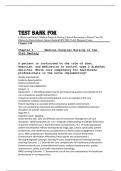 Test Bank For LeMone and Burke's Medical-Surgical Nursing Clinical Reasoning in Patient Care 7th Edition by Paula Gubrud, Gerene Bauldoff RN PhD FAAN (Author), Margaret Carno Chapter 1-50