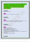 BIOS252 ANATOMY AND PHYSIOLOGY II EXAM GUIDE Questions with 100- Verified Answers Latest