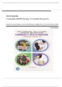 Test Bank - Stamler and Yiu's Community Health Nursing&colon; A Canadian Perspective&comma; 5th Edition &lpar;Dosani&comma; 2025&rpar;&comma; Chapter 1-33 &vert; All Chapters