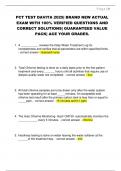PCT TEST DAVITA 2025&vert; BRAND NEW ACTUAL  EXAM WITH 100&percnt; VERIFIED QUESTIONS AND  CORRECT SOLUTIONS&vert; GUARANTEED VALUE  PACK&vert; ACE YOUR GRADES&period;