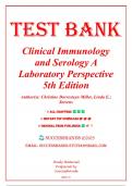 Test Bank For Clinical Immunology and Serology A Laboratory Perspective 5th Edition by Miller&comma; 9780803694408 &vert; Complete 25 Chapters