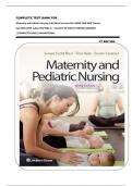 COMPLETE TEST BANK FOR &lowbar; Maternity and Pediatric Nursing 3rd Edition by Susan Ricci ARNP MSN MEd Theresa  Kyle MSN CPNP &vert;&vert;ALL CHAPTERS &lbrace;1 &ndash; 51&rcub; WITH 10 UNITS&vert;&vert;VERIFIED ANSWERS &vert;&vert;COMPLETE GUIDE&vert;&vert;GURANTEEPASS                                                 