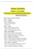 TEST BANK Children, 15th Edition Chapters 1 – 16 CompleteBy John Santrock, Jennifer Lansford and Kirby Deater-Deckard  |  Complete Guide.