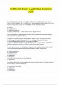 NURS 206 Exam 2 With Real Solutions 2025