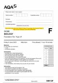 2023 AQA GCSE BIOLOGY 8461&sol;2F Paper 2 Foundation Tier Question Paper &  Mark scheme &lpar;Merged&rpar; June 2023 &lbrack;VERIFIED&rsqb;