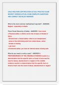 CHILD WELFARE CERTIFICATION ACTUAL PRACTICE EXAM  NEWEST VERSION ACTUAL EXAM COMPLETE QUESTIONS  AND CORRECT DETAILED ANSWERS 