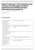 Grade 2 Practice Test&colon; CWEA Collections Grade 2 Practice Test &lpar;2025 update&rpar; COMPLETE QUESTIONS AND VERIFIED ANSWERS &lpar;Elaborated&rpar; Aready graded A&plus;&excl;&excl;