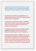FLORIDA CHILD WELFARE CERTIFICATION ACTUAL EXAM  NEWEST VERSIONS 2025&sol;2026