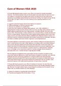 Care of Women KSA &lpar;Latest 2024 &sol; 2025 Update&rpar; Questions with Verified Answers &vert; 100&percnt; Correct &vert; Graded A&plus;&period;