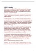 KSA Diabetes &lpar;Latest 2024 &sol; 2025 Update&rpar; Questions with Verified Answers &vert; 100&percnt; Correct &vert; Graded A&plus;&period;