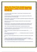 NEHA RS PRACTICE EXAM Questions and Answers Latest Version 2025 TOP RATED A&plus;&period;