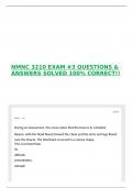 NMNC 3210 EXAM &num;3 QUESTIONS & ANSWERS SOLVED 100&percnt; CORRECT&excl;&excl; 
