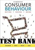 TEST BANK FOR CONSUMER BEHAVIOUR BUYING HAVING AND BEING EIGHTH CANADIAN EDITION ALL CHAPTERS COVERED QUESTIONS WITH CORRECT ANSWERS &vert;100&percnt; VERIFIED&vert; &vert;LATEST UPDATE&vert; &vert;GRADED A&plus;&vert; &vert;2025-26&vert;