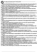 ATI 2025 Anatomy & Physiology Proctored Exam Questions and Answers with Detailed Rationals