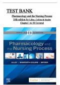 Test Bank for Pharmacology and the Nursing Process&comma; 10th edition by Lilley&comma; Collins & Snyder All 1-58 Chapters Covered &comma;Latest Edition