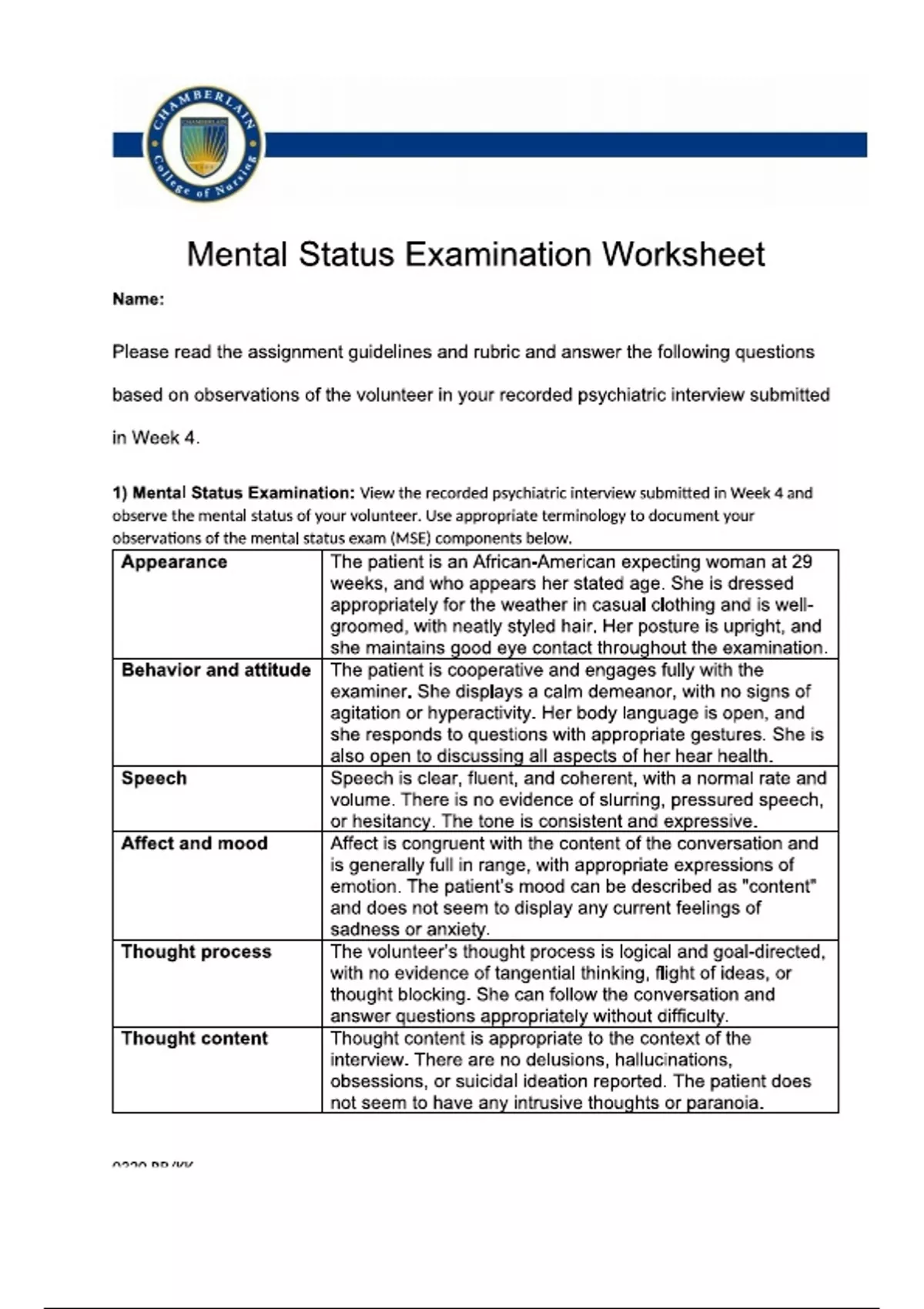NR548 MSE Worksheet Revised assignment (Latest 2025 Update), Questions ...