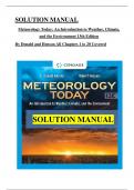 Solution Manual For Meteorology Today&colon; An Introduction to Weather&comma; Climate&comma; and the Environment 13th Edition By&semi; C&period; Donald Ahrens &vert;All Chapters 1-20&vert;Instant Download