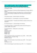 NR 341 COMPLEX ADULT HEALTH MIDTERM EXAM 2025&sol;2026 EVALUATION QUESTIONS WITH ANSWERS GRADED A&plus; 