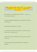 Official Alpha Kappa Alpha MIP Test &vert; Questions with 100&percnt; Correct Answers &vert; Updated 2025 &vert; Guaranteed A&plus;